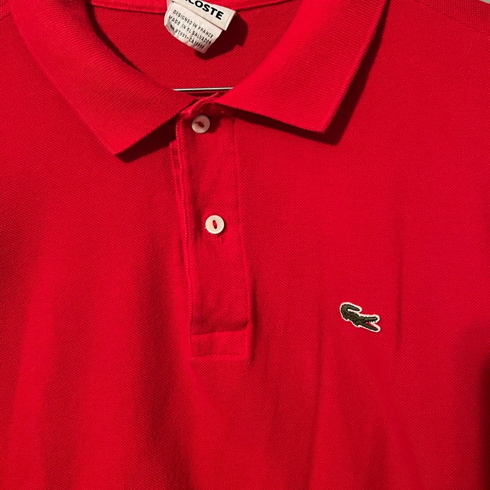 Mens Lacoste 3 button shirt